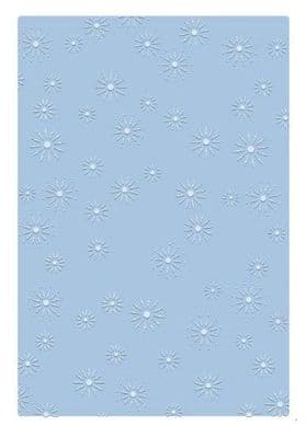 Sizzix Tim Holtz 2-D Texture Fades Embossing Folder A5 - Vault Sparkle Stars