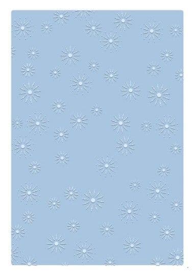 Sizzix Tim Holtz 2-D Texture Fades Embossing Folder A5 - Vault Sparkle Stars