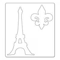 Sizzix Tim Holtz - Bigz Die - Fleur De Lis & Eiffel Tower