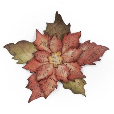 Sizzix Tim Holtz - Bigz Die - Tattered Poinsettia