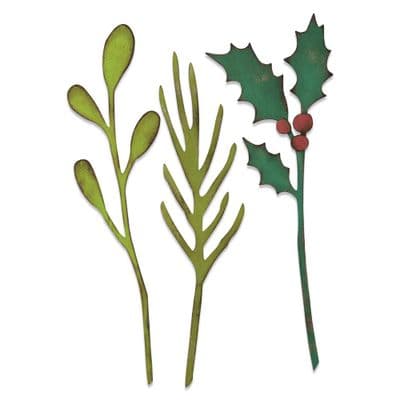 Sizzix Tim Holtz - Bigz L Die - Festive Stems