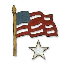 Sizzix Tim Holtz -Movers & Shapers Die - Mini Old Glory 2pk