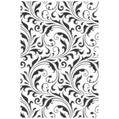 Sizzix Tim Holtz Multi Level Texture Fades Embossing Folder - Vault Flourish