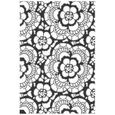 Sizzix Tim Holtz Multi Level Texture Fades Embossing Folder - Vault Lace