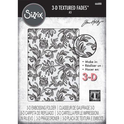 Sizzix Tim Holtz Texture Fades Embossing Folder A5 - Botanical