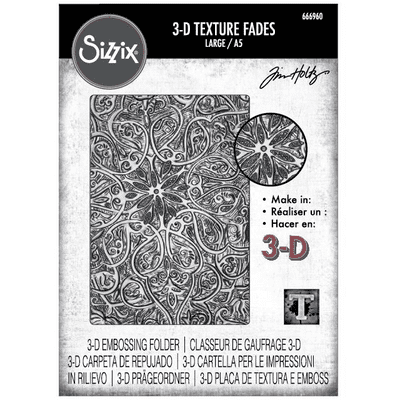 Sizzix Tim Holtz Texture Fades Embossing Folder A5 - Engraved