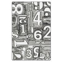 Sizzix Tim Holtz Texture Fades Embossing Folder A5 - Numbered