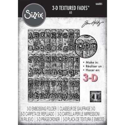 Sizzix Tim Holtz Texture Fades Embossing Folder A5 - Typewriter