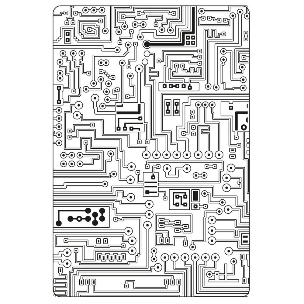 Sizzix Tim Holtz Texture Fades Embossing Folder - Circuit