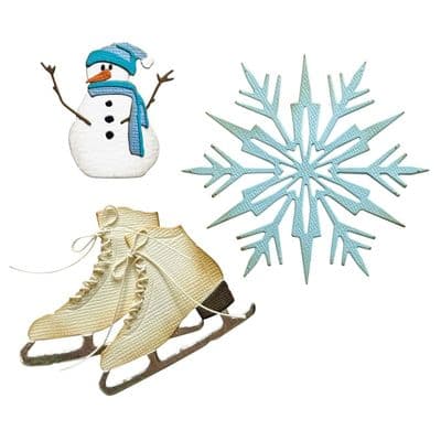 Sizzix Tim Holtz - Thinlits Die Set 10pk - Vault Winter Wishes