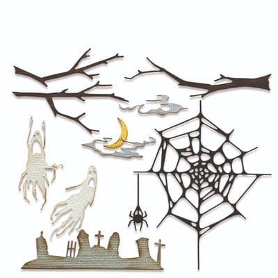 Sizzix Tim Holtz - Thinlits Die Set 11pk - Vault Fright Night