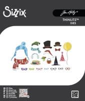 Sizzix Tim Holtz - Thinlits Die Set 25pk - Mini Accessories, Colorize