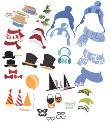 Sizzix Tim Holtz - Thinlits Die Set 25pk - Mini Accessories, Colorize
