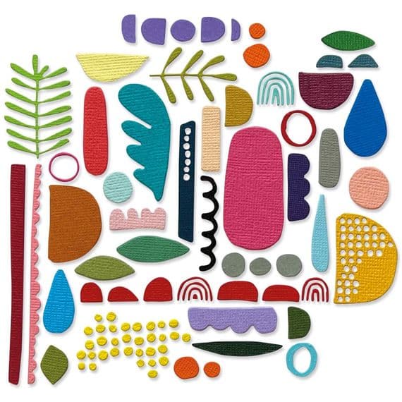 Sizzix Tim Holtz - Thinlits Die Set 43pk - Abstract Elements