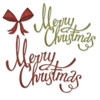 Sizzix Tim Holtz - Thinlits Die Set 4pk - Christmas Ribbon
