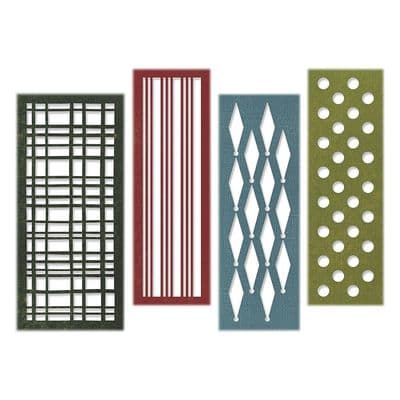 Sizzix Tim Holtz - Thinlits Die Set 4pk - Festive Repeats - 664213*