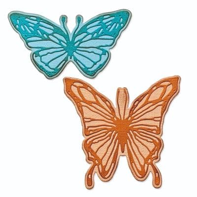 Sizzix Tim Holtz - Thinlits Die Set 4pk - Vault Scribbly Butterflies