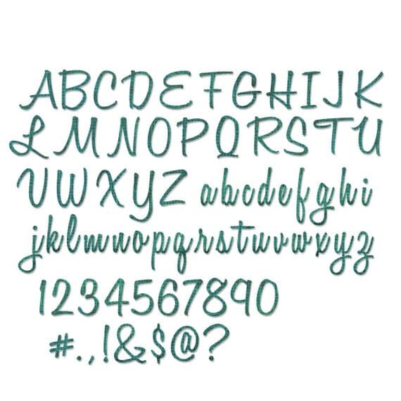 Sizzix Tim Holtz - Thinlits Die Set  69pk - Script Upper & Lower