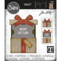 Sizzix Tim Holtz - Thinlits Die Set 6pk - Gift Card Package