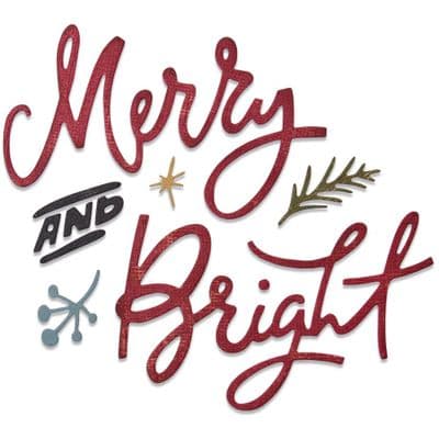 Sizzix Tim Holtz - Thinlits Die Set 6pk - Merry & Bright