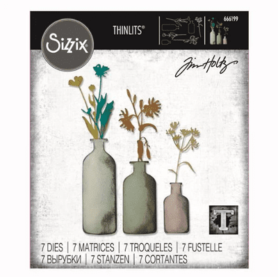 Sizzix Tim Holtz - Thinlits Die Set 7pk - Freshly Picked