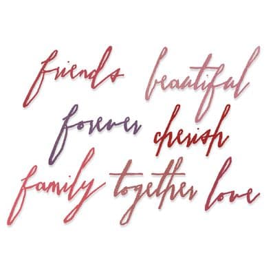 Sizzix Tim Holtz - Thinlits Die Set 7pk - Handwritten Love