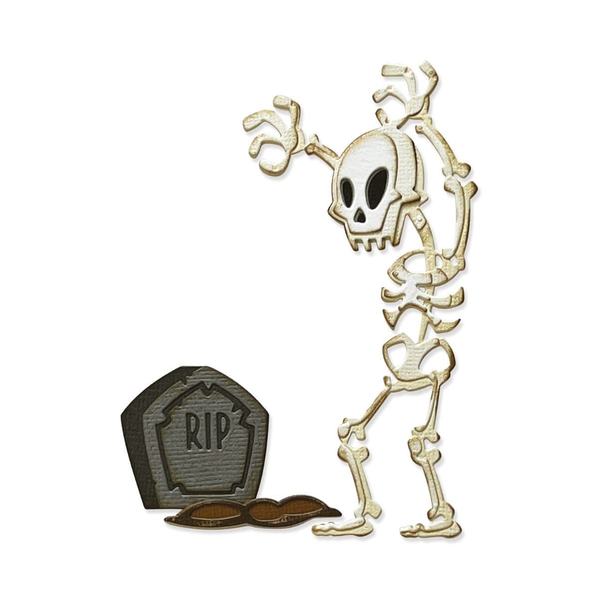 Sizzix Tim Holtz - Thinlits Die Set 9pk - Mr Bones Colorize