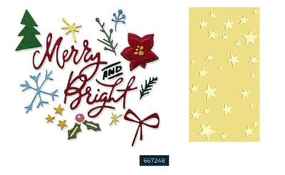 Sizzix Tim Holtz - Vault Side-Order Set - Merry + Bright