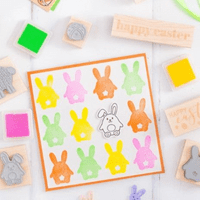 Skull and Cross Buns - Easter Bunny Tail Rubber Stamp