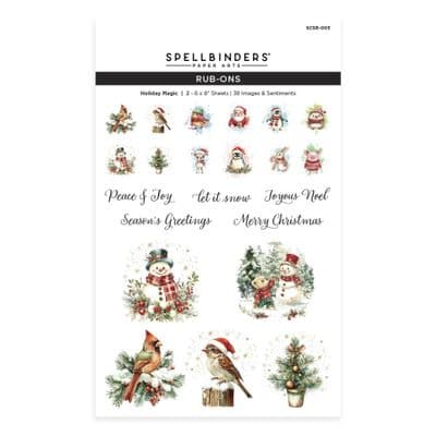 Spellbinders Rub-Ons - Holiday Magic