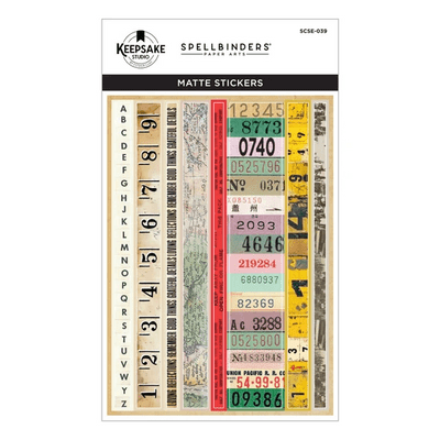 Spellbinders Turn the Page Book 10 - Borders & Labels Stickers by Esther Glas