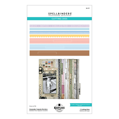 Spellbinders Turn the Page Etched Dies - Keepsake Capsule Borders by Esther Glas