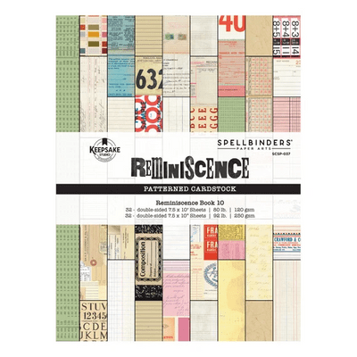 Spellbinders Turn the Page Reminisce Book 10 - Patterned Cardstock by Esther Glas