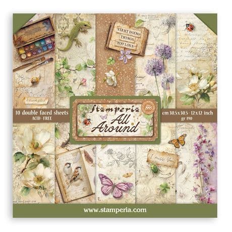 Stamperia 12x12 Paper Pad - All Around
