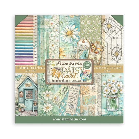 Stamperia 12x12 Paper Pad - Daisy Art