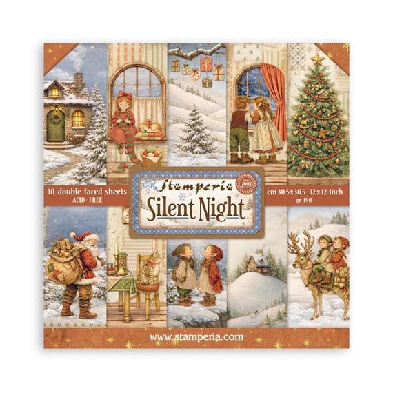 Stamperia 12x12 Paper Pad - Silent Night