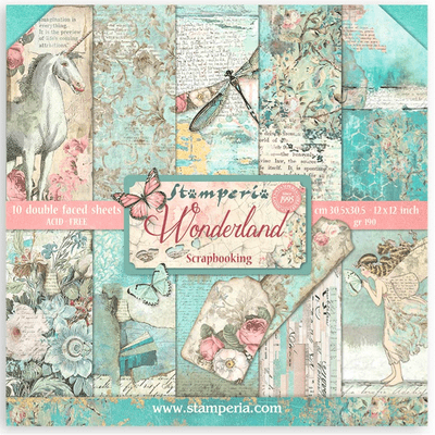 Stamperia 12x12 Paper Pad - Wonderland