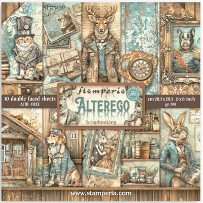 Stamperia 8x8 Paper Pad - Alterego