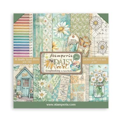 Stamperia 8x8 Paper Pad - Daisy Art
