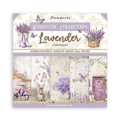 Stamperia 8x8 Paper Pad - Lavender