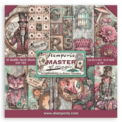 Stamperia 8x8 Paper Pad - Master of Magic