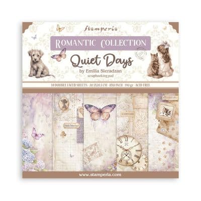 Stamperia 8x8 Paper Pad - Quiet Days