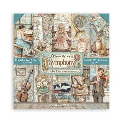 Stamperia 8x8 Paper Pad - Symphony