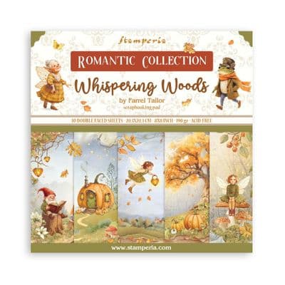 Stamperia 8x8 Paper Pad - Whispering Woods