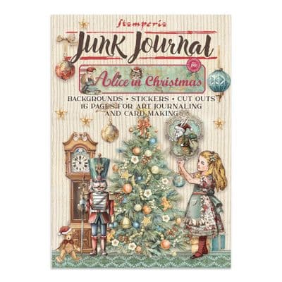 Stamperia A4 Junk Journal Book - Alice in Christmas