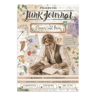 Stamperia A4 Junk Journal Book - Flowers and Poems