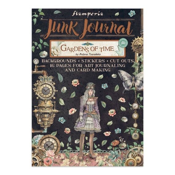 Stamperia A4 Junk Journal Book - Gardens of Time