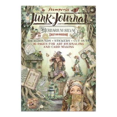 Stamperia A4 Junk Journal Book - Herbarium Silvae