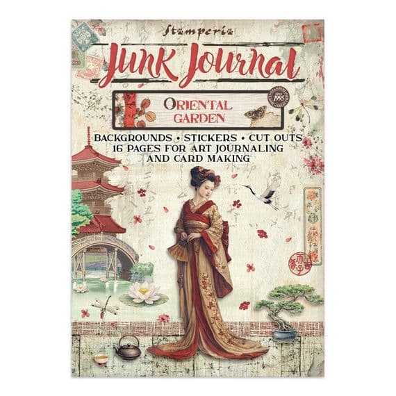 Stamperia A4 Junk Journal Book - Oriental Garden