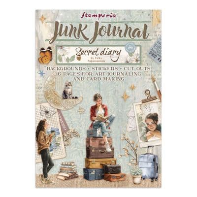 Stamperia A4 Junk Journal Book - Secret Diary